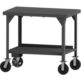 Mobile Heavy Duty Workbench, Fixed Height, 60"W x 36"D x 43-11/16"H, 3600 lb. Cap.