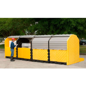 Ultra-Modular IBC Spill Pallet, 4-Tank, Outdoor 365 Gallon Capacity