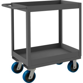 Stock Cart with 2 Shelves, 3600 lb. Cap., 42-1/4"L x 24-1/4"W x 37-5/8"H, Gray