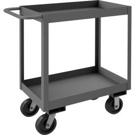 Stock Cart with 2 Shelves, 3600 lb. Cap., 54-1/4"L x 24-1/4"W x 39"H, Gray