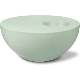 Indoor/Outdoor 4-3/4" x 35-1/4" Palm Table Medium, Pistachio Concrete