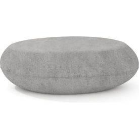 Indoor/Outdoor 24" x 36" Pebble Table Medium, Stone Concrete