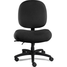 1000 Heavy Duty Fabric Ergonomic Big & Tall Task Chair, 19" - 22"H Seat, Blk