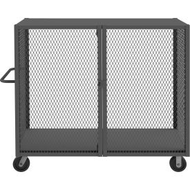 Cage Truck with 1 Shelf, 66-1/2"L x 32"W x 56-7/16"H, Gray