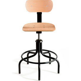 Plywood 1000 Task Chair with Glides & Footring, Maple