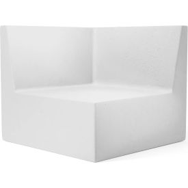 Modular Couch Corner Chair, White Concrete