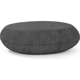 Indoor/Outdoor 28" x 48" Pebble Table Large, Licorice Concrete