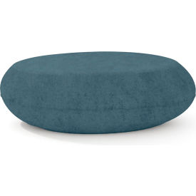 Indoor/Outdoor 28" x 48" Pebble Table Large, Dark Blue Concrete