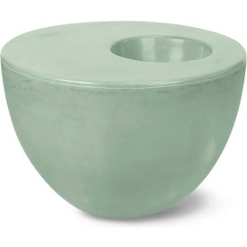 Indoor/Outdoor 4-3/4" x 23-1/2" Palm Table Small, Pistachio Concrete