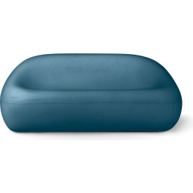 Bubble Couch Loveseat, Dark Blue Concrete
