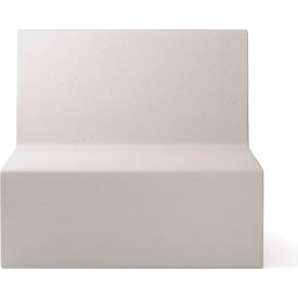 Modular Couch Square Chair, Platinum Concrete