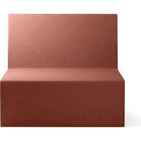 Modular Couch Square Chair, Terra Cotta Concrete