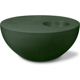 Indoor/Outdoor 4-3/4" x 35-1/4" Palm Table Medium, Kale Concrete