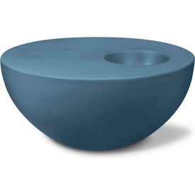 Indoor/Outdoor 4-3/4" x 35-1/4" Palm Table Medium, Dark Blue Concrete
