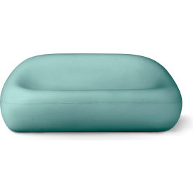 Bubble Couch Loveseat, Turquoise Concrete