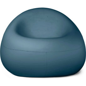 Bubble Lounge Chair, Dark Blue Concrete