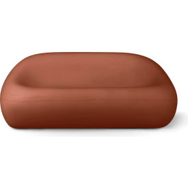 Bubble Couch Loveseat, Terra Cotta Concrete