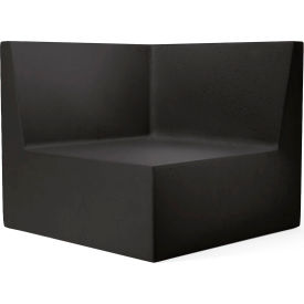 Modular Couch Corner Chair, Licorice Concrete