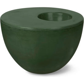 Indoor/Outdoor 23-1/2" x 23-1/2" Palm Table Small, Kale Concrete