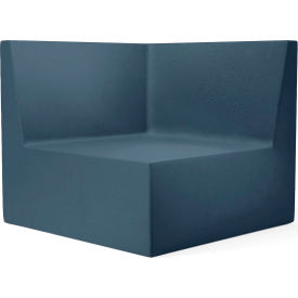 Modular Couch Corner Chair, Dark Blue Concrete