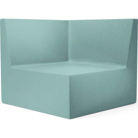 Modular Couch Corner Chair, Turquoise Concrete