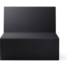 Modular Couch Square Chair, Licorice Concrete