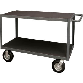 Instrument Cart w/Flat Shelves, 1200 lb. Cap., 54-1/4"L x 24-1/4"W x 34-1/8"H