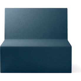 Modular Couch Square Chair, Dark Blue Concrete