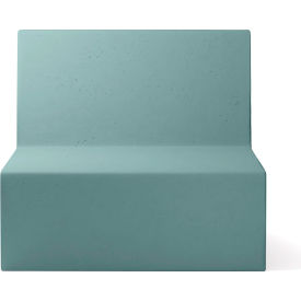 Modular Couch Square Chair, Turquoise Concrete