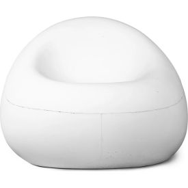 Bubble Lounge Chair, White Concrete
