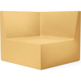 Modular Couch Corner Chair, Mustard Concrete