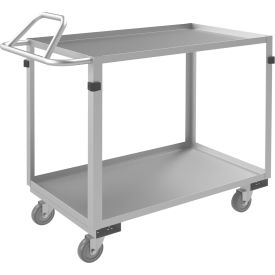 Stock Cart w/ 2 Shelves, 600 lb. Cap., 42-7/16"L x 22-1/2"W x 39-11/16"H