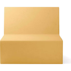 Modular Couch Square Chair, Mustard Concrete