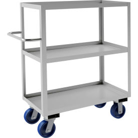Stock Cart w/ 3 Shelves, Stainless Steel, 1200 lb. Cap., 42"L x 18-1/8"W x 47"H