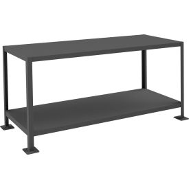 MT Workbench, Steel Square Edge, 63-1/4"W x 26-3/4"D x 30-3/16"H, Gray