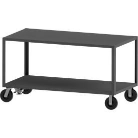 Heavy Duty Cart w/2 Shelves, 5000 lb. Cap., 72-3/8"L x 36-3/8"W x 39-1/2"H, Gray