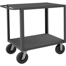 Heavy Duty Cart w/2 Shelves, 5000 lb. Cap., 42-3/8"L x 24-3/8"W x 39-1/2"H, Gray