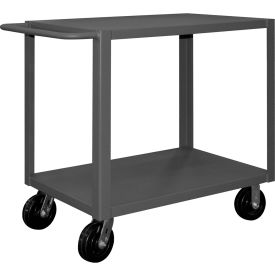 Heavy Duty Cart w/2 Shelves, 4000 lb. Cap., 54-3/8"L x 24-3/8"W x 37-7/16"H, Gray