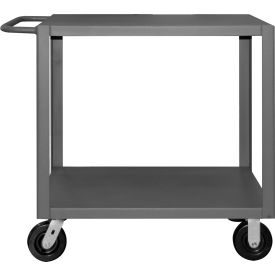 Heavy Duty Cart with 2 Shelves, 5000 lb. Cap., 54-3/8"L x 24-3/8"W x 36"H, Gray