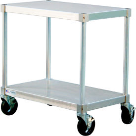 Industrial Standard Mobile Modular Equipment Stand with Undershelf, 48"W x 18"D x 30"H