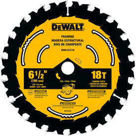 Circular Saw Blade, 6-1/2" Dia., 18 TPI