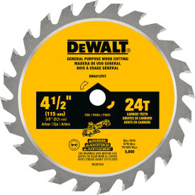 Circular Saw Blade, 4-1/2" Dia., 24 TPI