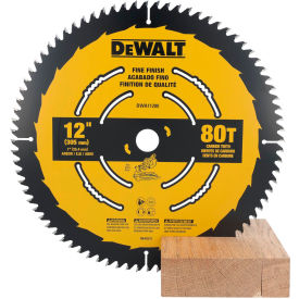 Fine Finish Circular Saw Blade, 12" Dia., 80 TPI