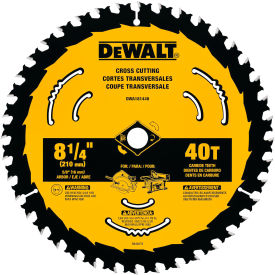 Circular Saw Blade, 8-1/4" Dia., 40 TPI