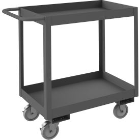 Stock Cart with High Lips, 1200 lb Cap, 36-1/4"L x 18-1/4"W x 37-5/8"H, Gray