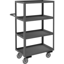 Stock Cart with 4 Shelves, 1200 lb. Cap., 36-1/4"L x 18-1/4"W x 55-5/8"H, Gray