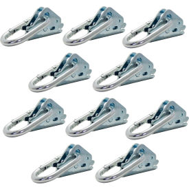 E-Track Tie Down Snap Hook Carabiner For Hook-Straps, Rope & Cable, Pack of 10