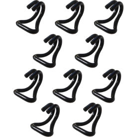 E-Track Strap Slip-On Hook Adaptor, Steel, Pack of 10