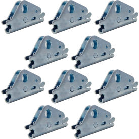 E-Track Tie Down EA-Fitting with 1/2" Hole For Hook-Straps, Rope & Cable, Pack of 10