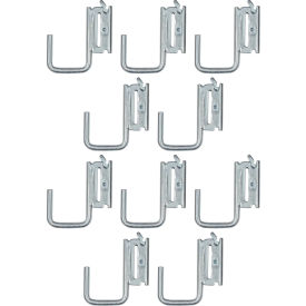 E-Track Multi Purpose J-Hook, 2" Hanger, Pack of 10